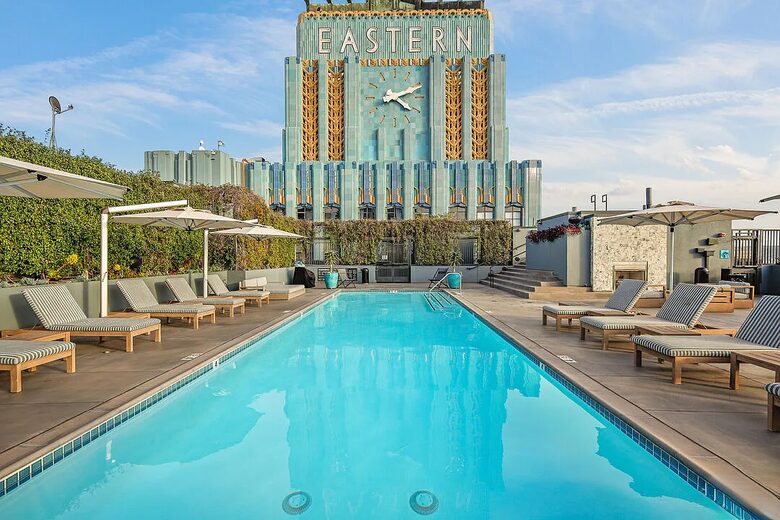 Iconic Eastern Columbia Loft with Balcony and City Views - Los Angeles, California