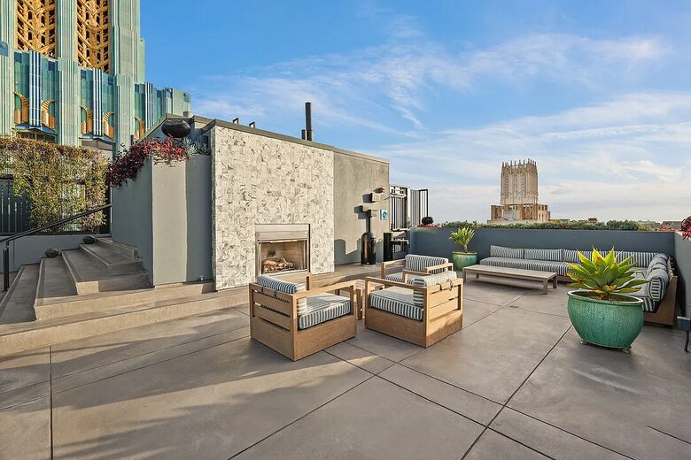 Iconic Eastern Columbia Loft with Balcony and City Views - Los Angeles, California