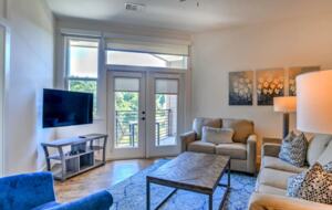 Open Floor Plan with Sleeper Queen Size Sleeper Sofa