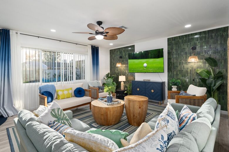 Colorful Oasis with Poolside Cabanas & Modern Flair - Phoenix, Arizona