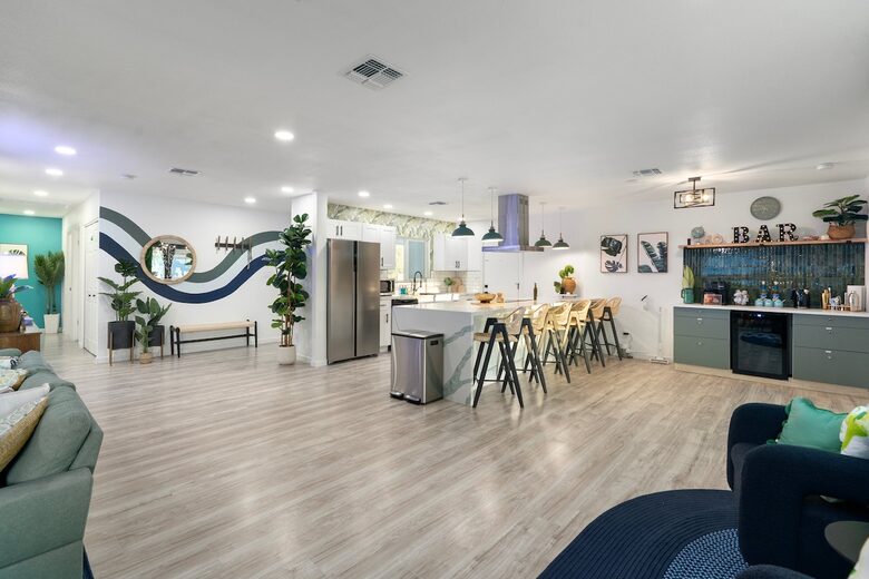 Colorful Oasis with Poolside Cabanas & Modern Flair - Phoenix, Arizona