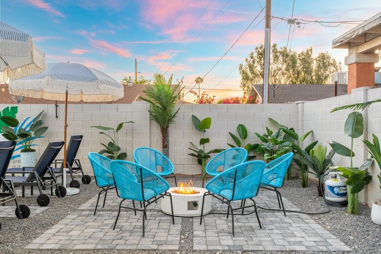 Colorful Oasis with Poolside Cabanas & Modern Flair - Phoenix, Arizona