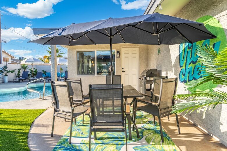 Colorful Oasis with Poolside Cabanas & Modern Flair - Phoenix, Arizona