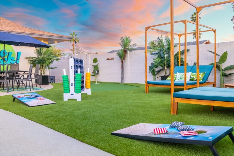 Colorful Oasis with Poolside Cabanas & Modern Flair - Phoenix, Arizona