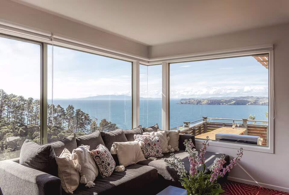 Expansive Island Escape Above Onetangi Beach - Waiheke Island, New Zealand