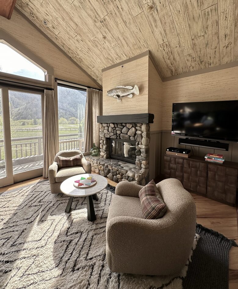 Living Room with Deck