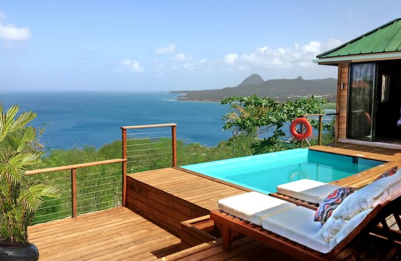 Clifftop Escape with Ocean Views and Private Pool - Vieux Fort, Saint Lucia
