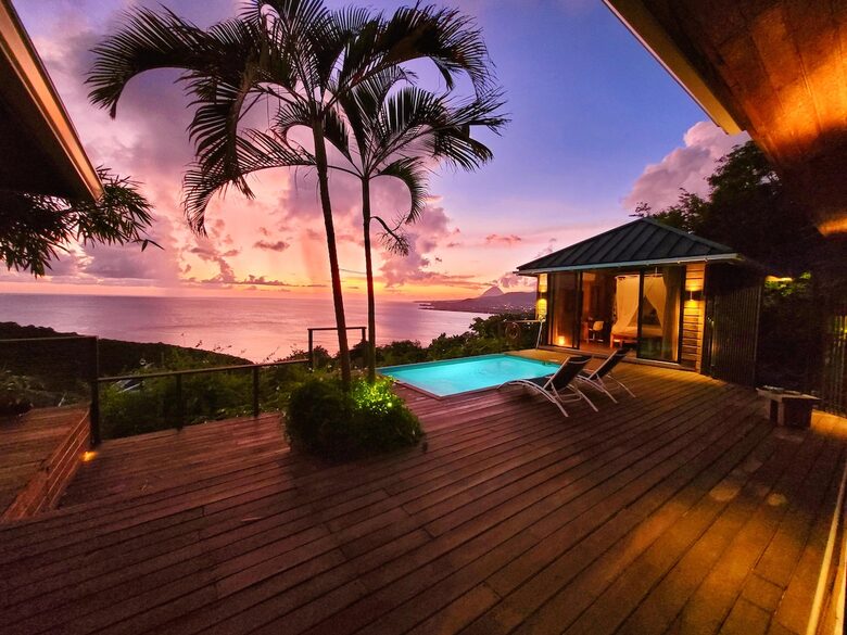 Clifftop Escape with Ocean Views and Private Pool - Vieux Fort, Saint Lucia