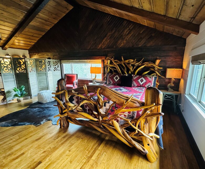 Primary bedroom on upper level
