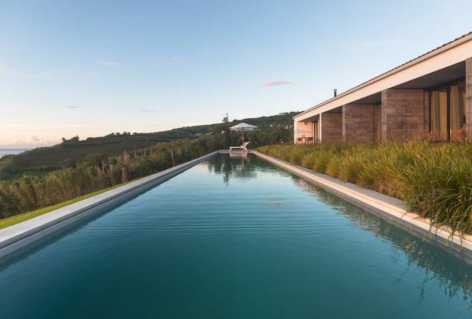 Oceanview Azorean Retreat with Heated Pool & Sauna - Nordeste, Portugal