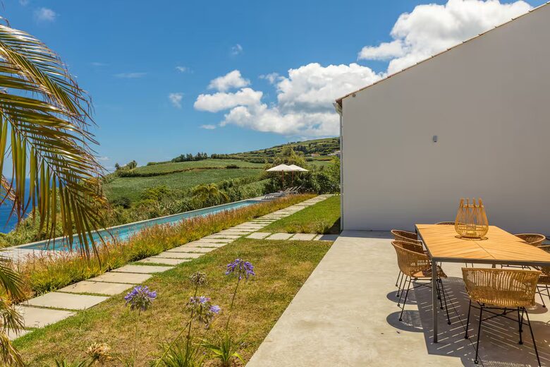 Oceanview Azorean Retreat with Heated Pool & Sauna - Nordeste, Portugal