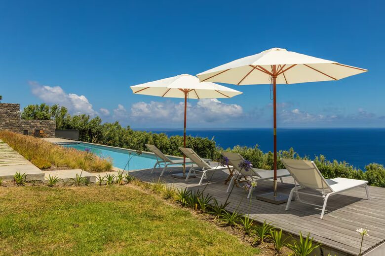 Oceanview Azorean Retreat with Heated Pool & Sauna - Nordeste, Portugal