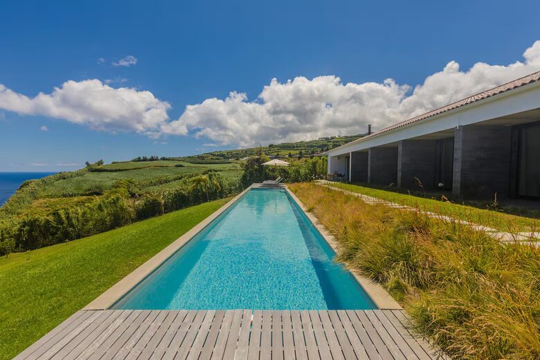 Oceanview Azorean Retreat with Heated Pool & Sauna - Nordeste, Portugal