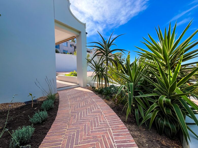 Path to Pool House Balcony