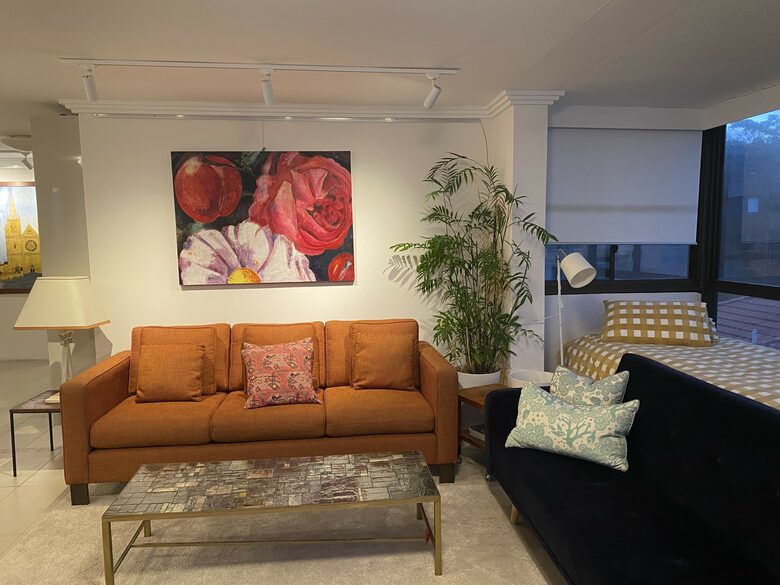 Two three seater sofas and day bed