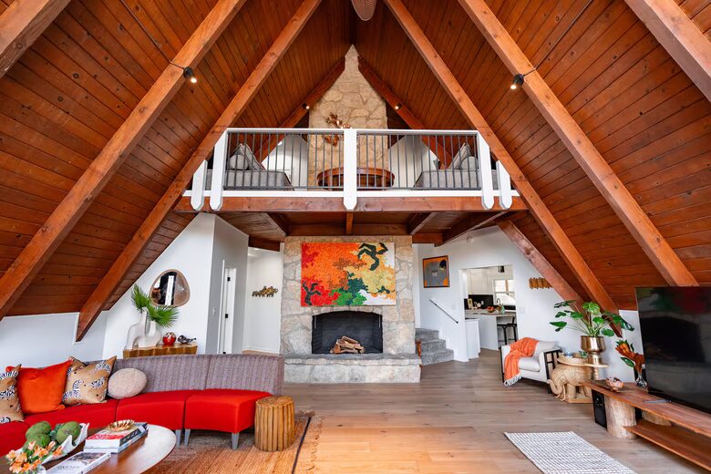 Extra Large A Frame with Private Pond and Refined Cabin Charm - Galena, Ohio