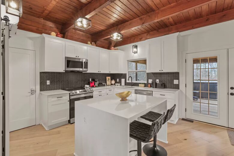 Extra Large A Frame with Private Pond and Refined Cabin Charm - Galena, Ohio