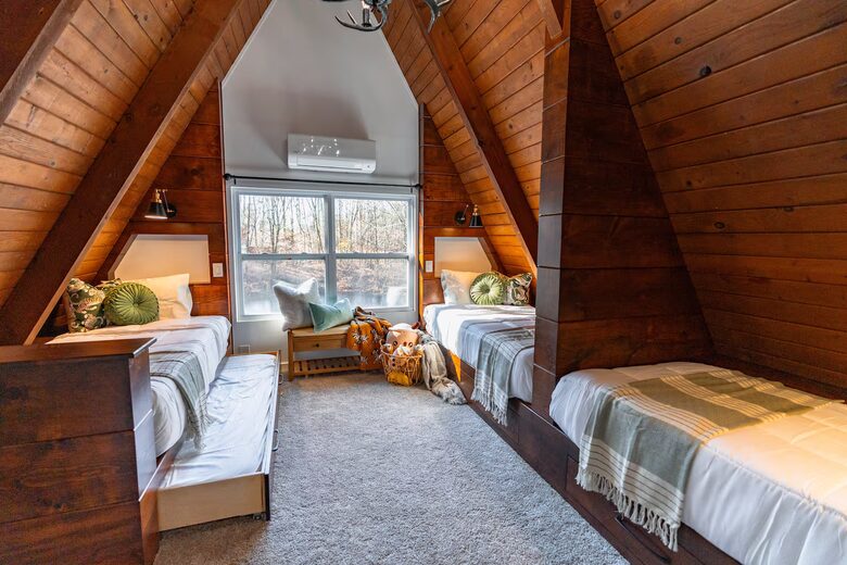 Extra Large A Frame with Private Pond and Refined Cabin Charm - Galena, Ohio