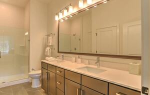Primary Bathroom with walk-in closet and shower