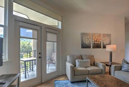 Living Area, Balcony w/ mountain views
