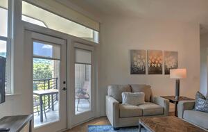 Living Area, Balcony w/ mountain views