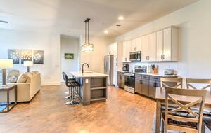 Dining area (right), Kitchen looking toward 2nd Bedroom Suite