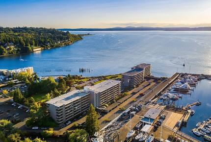Elegant Waterfront Corner Residence with Sweeping Puget Sound Views - Seattle, Washington