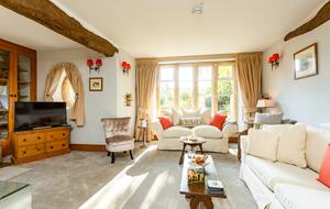 Living Room with woodburner