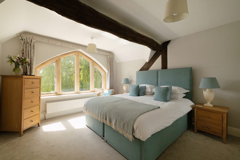Master Teal Bedroom as a superking