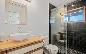 Pool house bathroom