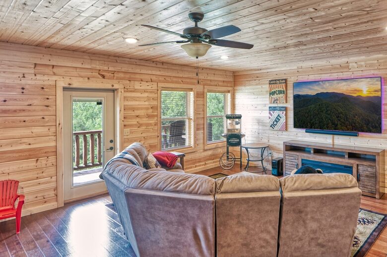 Serene Smoky Mountains Escape with Game & Theater Rooms - Sevierville, Tennessee