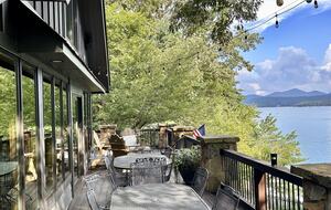 Lake front deck