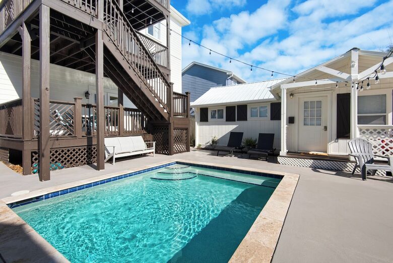 Multi-Level Beachside Elegance with Private Pool & Carriage House - Destin, Florida