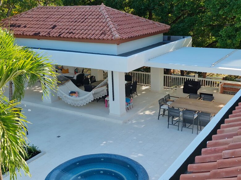 Gazebo and open kitchen