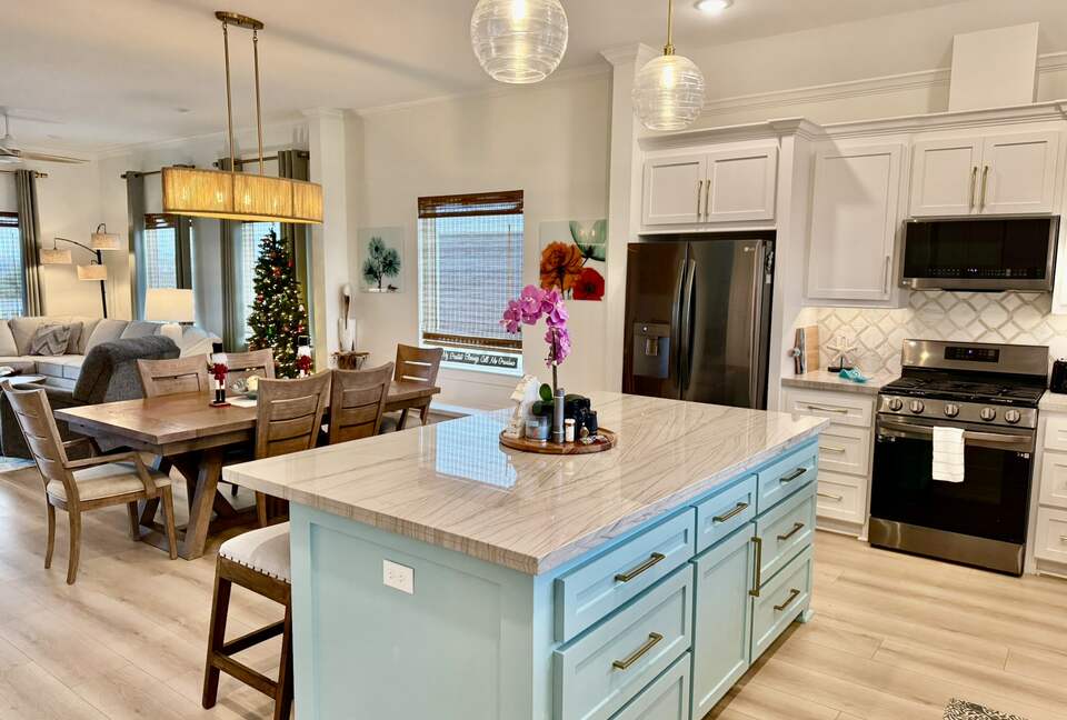 Kitchen and Dining is very inviting