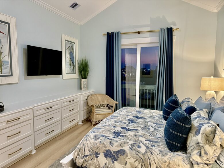 Admire the Sunset and Lagoon from Master Bedroom