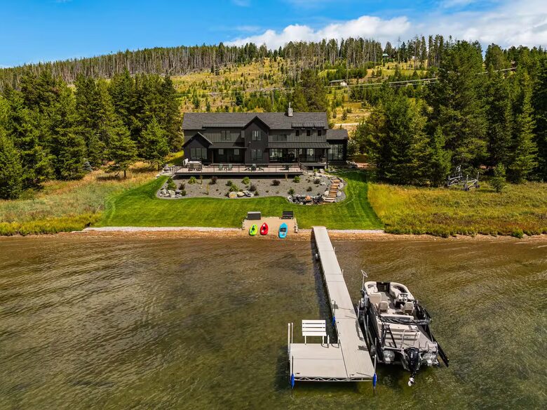 Upscale Montana Retreat with Private Dock & Mountain Views - Anaconda, Montana