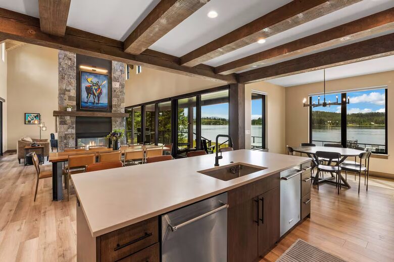 Upscale Montana Retreat with Private Dock & Mountain Views - Anaconda, Montana