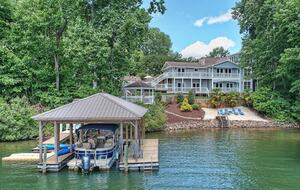 Expansive Lakefront Retreat with Private Beach and Dock - Mooresville, North Carolina