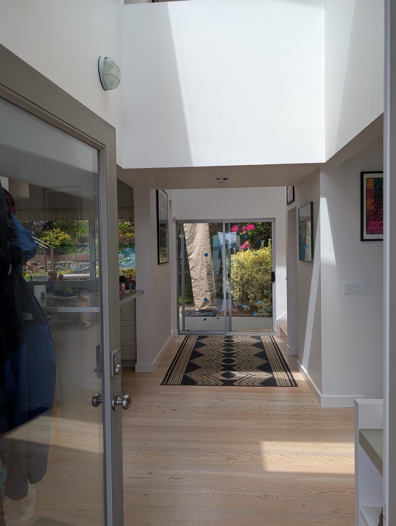 Downstairs hallway