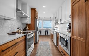 Kitchen with Ocean View