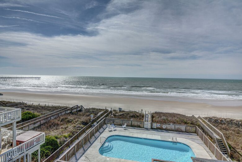 Oceanfront- Heated Pool! Private & Hot Tub - North Topsail Beach, North Carolina