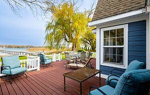 Charming Blue Waterfront Haven - Harsens Island, Michigan