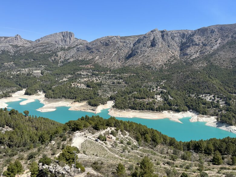The reservoir at Guadalest