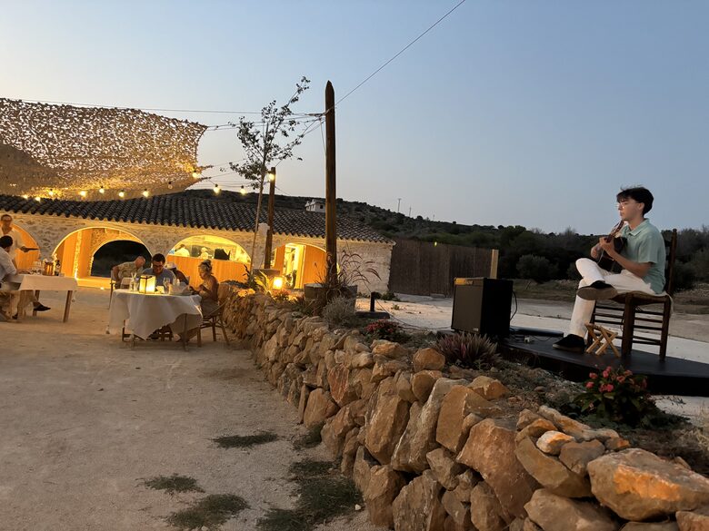 Dinner at Montesanco vineyard with Spanish guitar