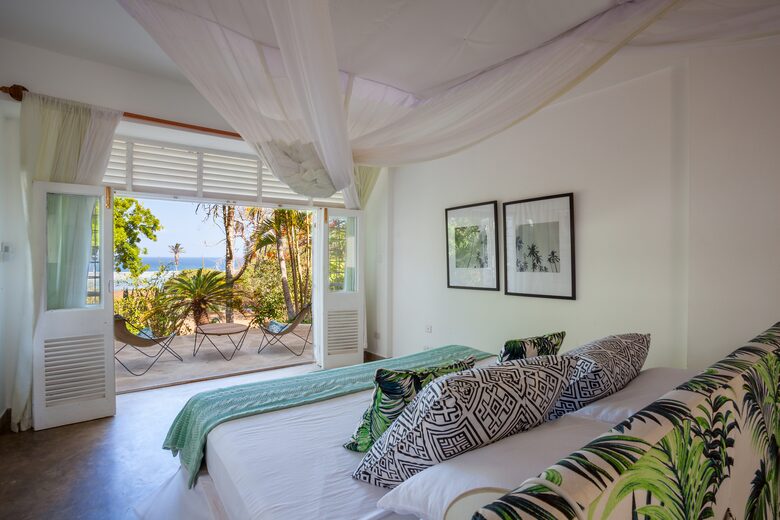 Master bedroom with ocean views