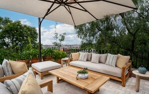 Rooftop living area
