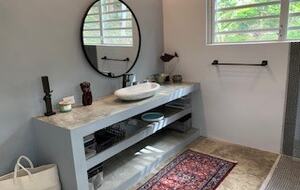 Private bathroom #2 with shower and toilet and closet