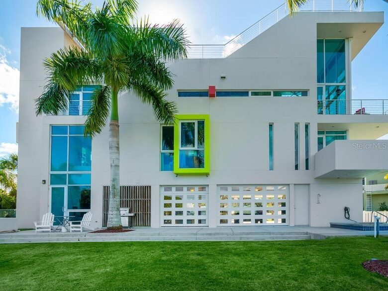 Five-Level Sarasota Waterfront Luxury Home with Rooftop Deck & Terraces - Sarasota, Florida