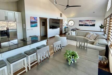 Dining upstairs